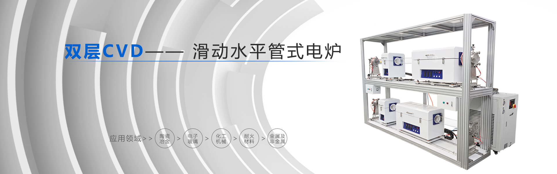 GWDL-双层 CVD滑动水平管式电炉